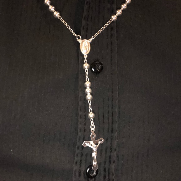 PRECIOUS ROSARY “ROUNDED” - 925 SILVER - Picture 4 of 11